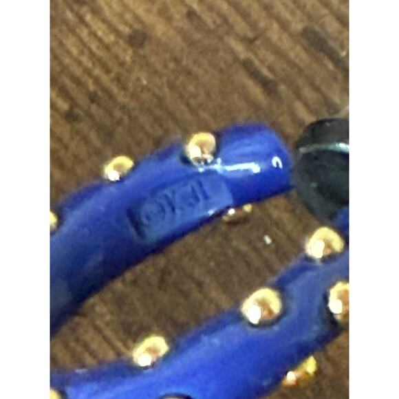 KJL Kenneth Jay Lane pierced hoop earrings - Picture 4 of 4